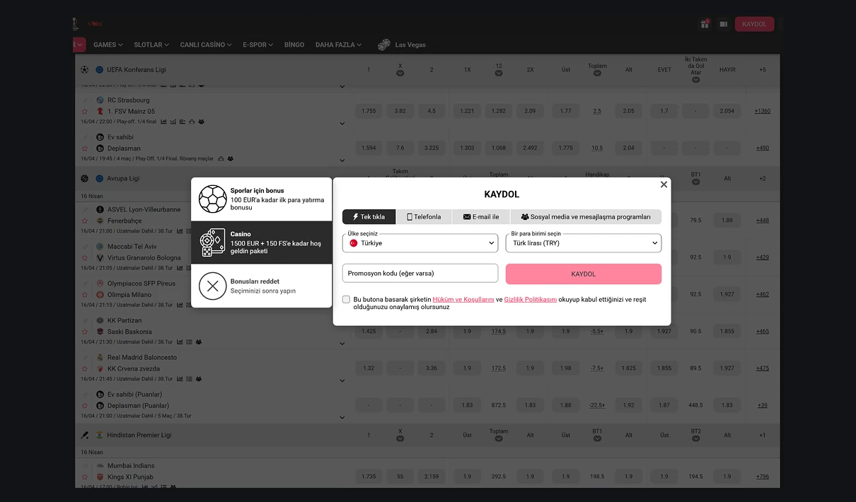 Login dan pendaftaran DBbet
